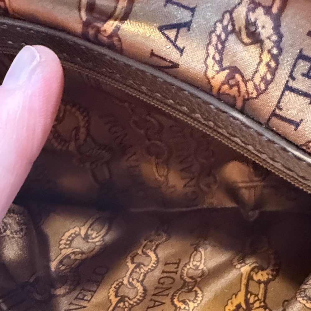 Tignanello Bronze Leather Shoulder Bag - Picture 12 of 16